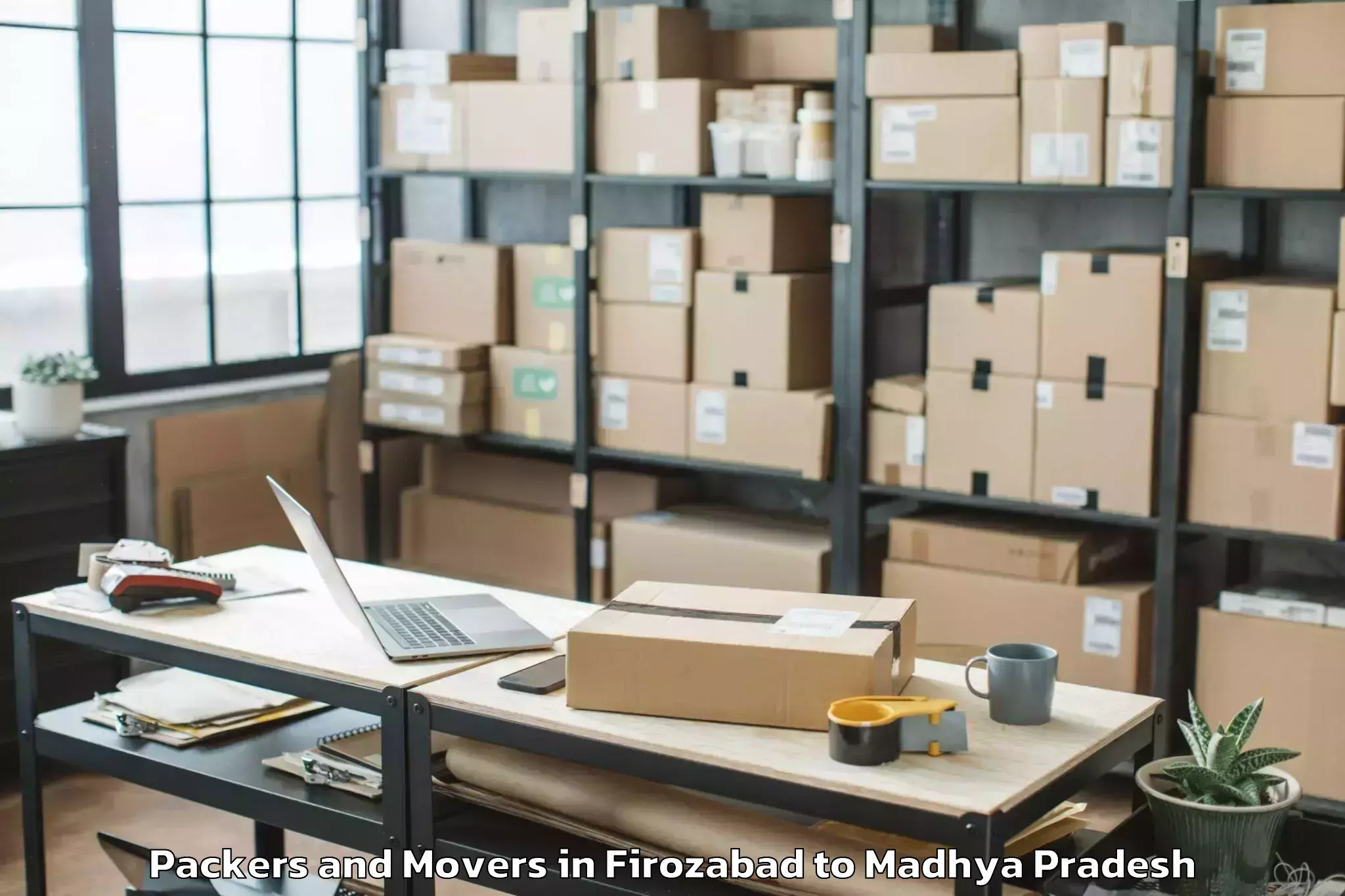 Easy Firozabad to Parasia Packers And Movers Booking